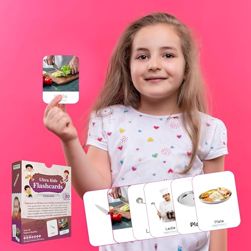 SpeechGears Early Learners Utensils Ultrakids Flash Cards Educational Toys Pack of 30 Cards - Image 4