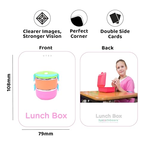 SpeechGears Early Learners Utensils Ultrakids Flash Cards Educational Toys Pack of 30 Cards - Image 5