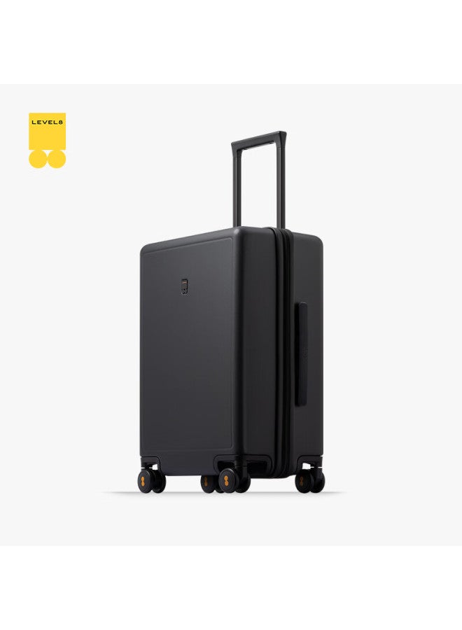 Level8 Luggage Men And Women Password Checked Large Capacity Traveler Pc Trolley Case 24 Inch Black - Image 4