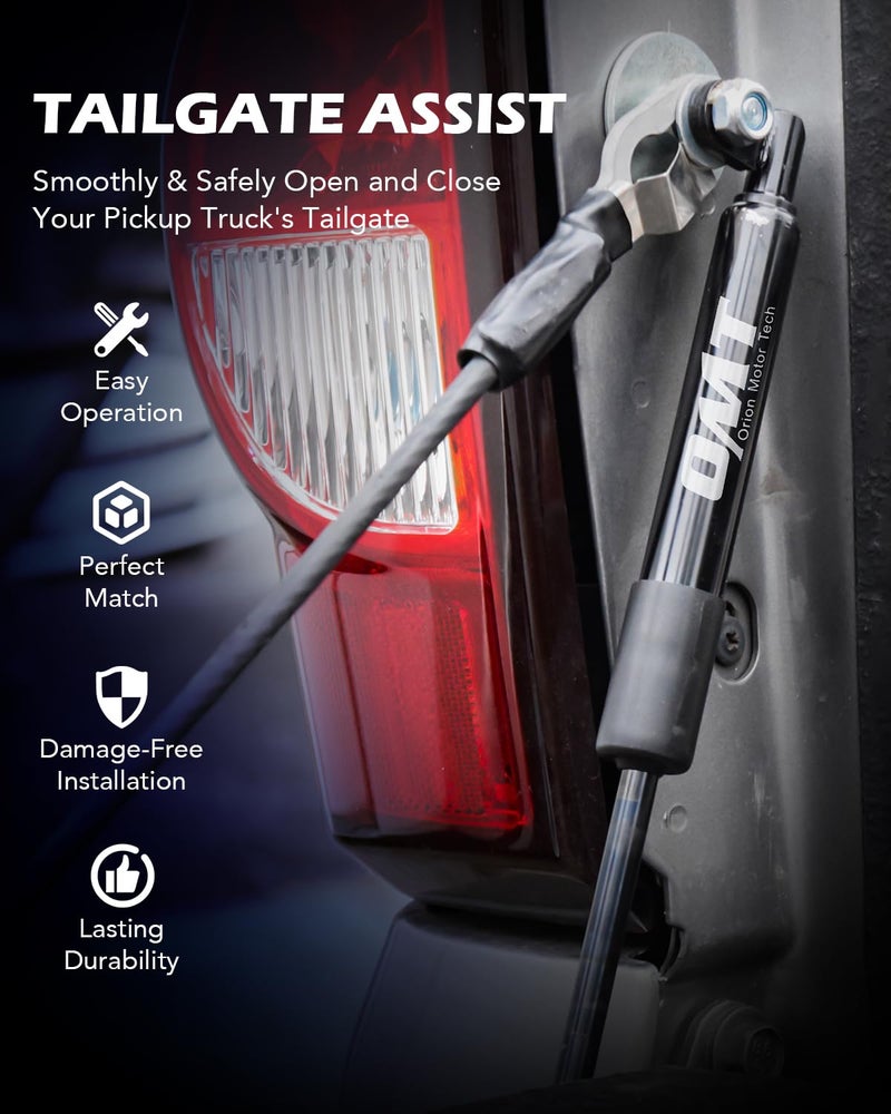 Orion Motor Tech Truck Tailgate Assist, Pickup Tailgate Lift Assist Kit Compatible with 1999 2000 2001 2002 2003 2004 2005 2006 Chevy Silverado GMC Sierra 1500 2500 3500 & 2007 Classic 1500 Models - Image 2