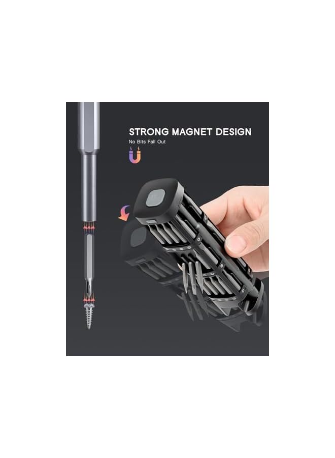 promass Precision Screwdriver Set, 46-in-1 Small Magnetic Screwdriver Kit, Repair Tool Kit, with 42 Magneitc Bits Torx Star, for Computer Laptop Macbook Xbox Phone Eyeglasses Switch RC Watch DIY - Image 5