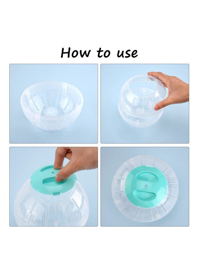 FANKUTOYS - FANKUTOYS Hamster Exercise Ball, 5.7 Inch Transparent Hamster Ball Running Hamster Wheel for Dwarf Hamsters Small Pets to Reduce Boredom and Increase Activity - Image 1