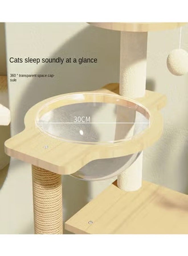 كيكي أثاث سرير على شكل برج شجرة القطط عمود خدش للقطط والمنزل - Image 4