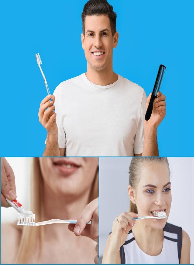 Newtay 50 Sets Disposable Toothbrushes with Toothpaste Floss and Comb for Travel Individually Wrapped, Homeless Care Package Bulk Hygiene Kits for Homeless/Hotel/shelter/Nursing Home/Charity - Image 4