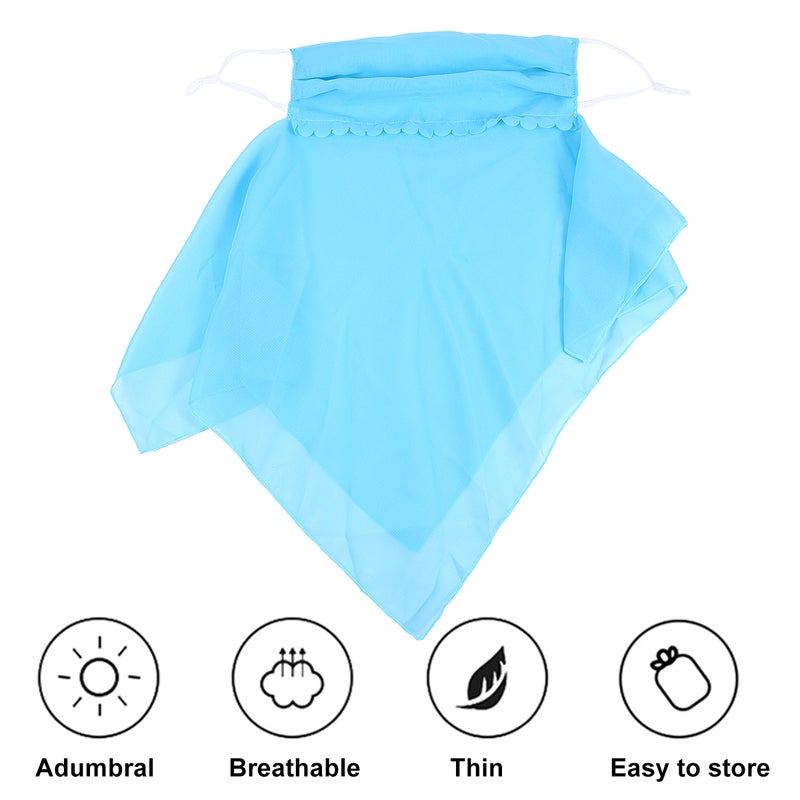Attractive Neck Breathable Sun Block Simple Women Scarf Handy Veil Scarf for Outdoor - Image 5