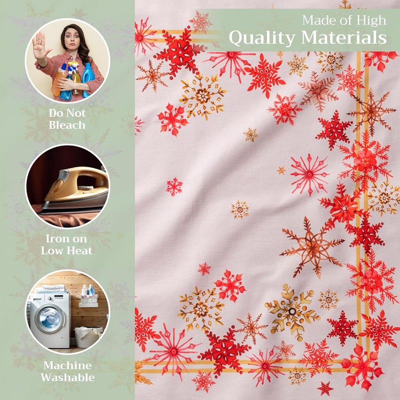 Maison d' Hermine Maison d Hermine Cloth Napkins Set of 4 100 Cotton Everyday Reusable Square Napkins Cloth Washable Dinner Party Wedding Restaurant Crystal Star 20 x 20 - Image 3