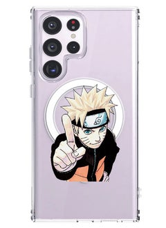 Magnetic Case for Samsung Galaxy S23 Ultra 6.8-inch Compatible with MagSafe Wireless Charging, Shockproof Phone Bumper Cover Anime Naruto 2