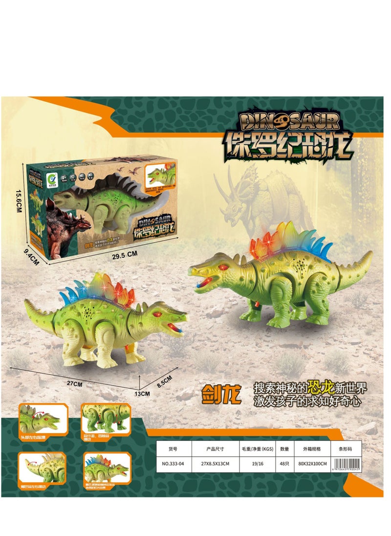 SYOSI - Dinosaur Toys for Kids Boys Girls Ages 3 4 5 - Electronic Walking Realistic Dinosaur Toys with Roaring Sound and LED Light Up, Dinosaur Figures, Walking Dinosaurs Toys for kids - Image 1
