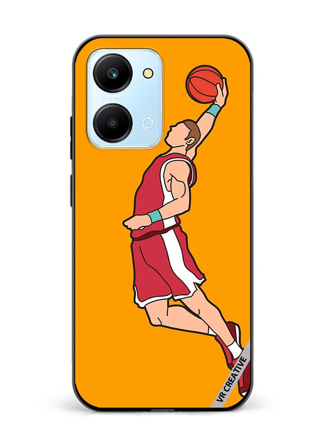 VR CREATIVE Protective Case Cover For Honor Play7T Basketball Player Dunking Design Multicolour - Image 1