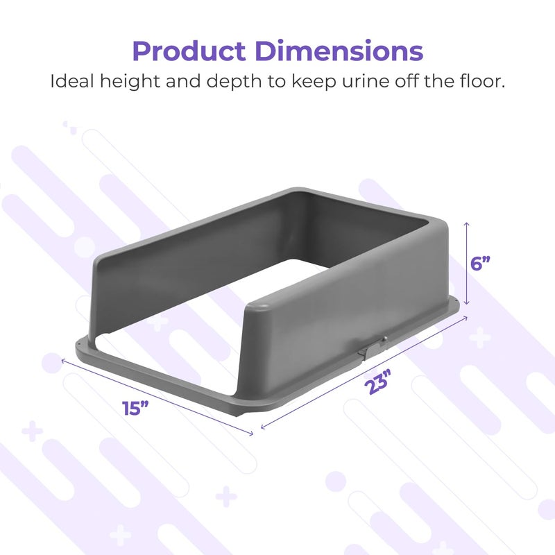 iPrimio XL Cat Litter Box Enclosure - 23"x15"x6" Stainless Steel Litter Enclosure for Big Cats - Cat Litter Box Lid Only Design for Use with XL Pans - Patent Pending Cover Only - Image 3