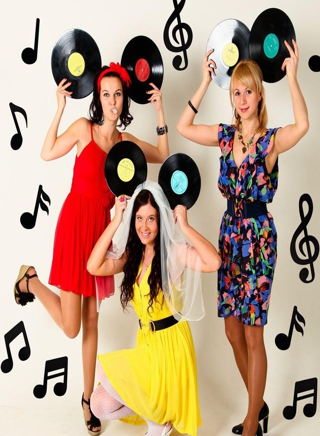 Vuzvuv 60 Pcs Music Notes Cutouts for Party Music Wall Decor,Double-Side Musical Notes Paper Cut Out for Disco Party Decorations for School Bulletin Board Craft Wall Decor - Image 5