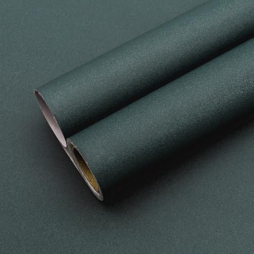 Yancorp 16x120 Matte Emrald Green Peel and Stick Wallpaper Removable Contact Paper for Cabinets and Drawers Stick in Wall Paper for Bedroom Kitchen SelfAdhesive