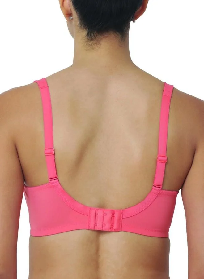 ترايامف Triumph International Women's Non Padded | Non Wired | 100I526 Minimizer 40E Coral (Orange) Full Coverage Bra | Pack of 1