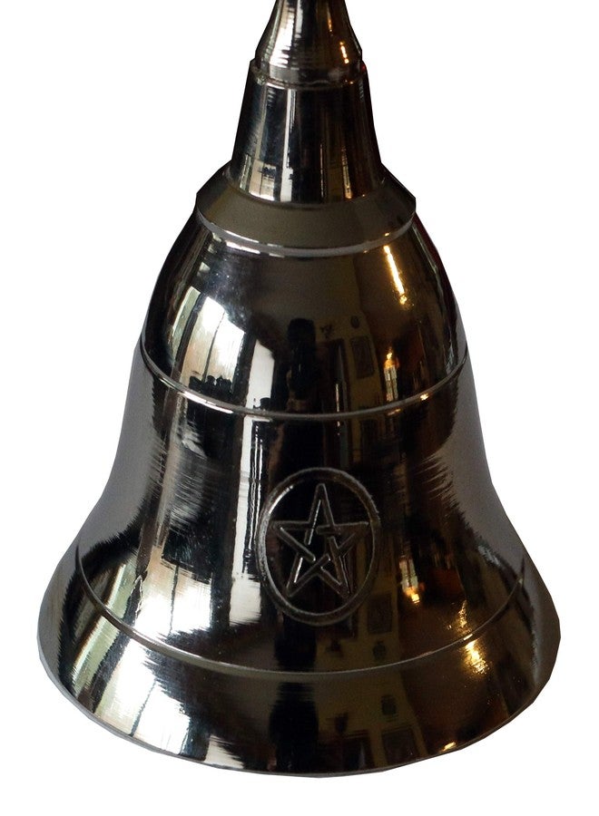 Pine Pentagram Pentacle Pagan Ritual Wiccan Altar Bell - Image 3