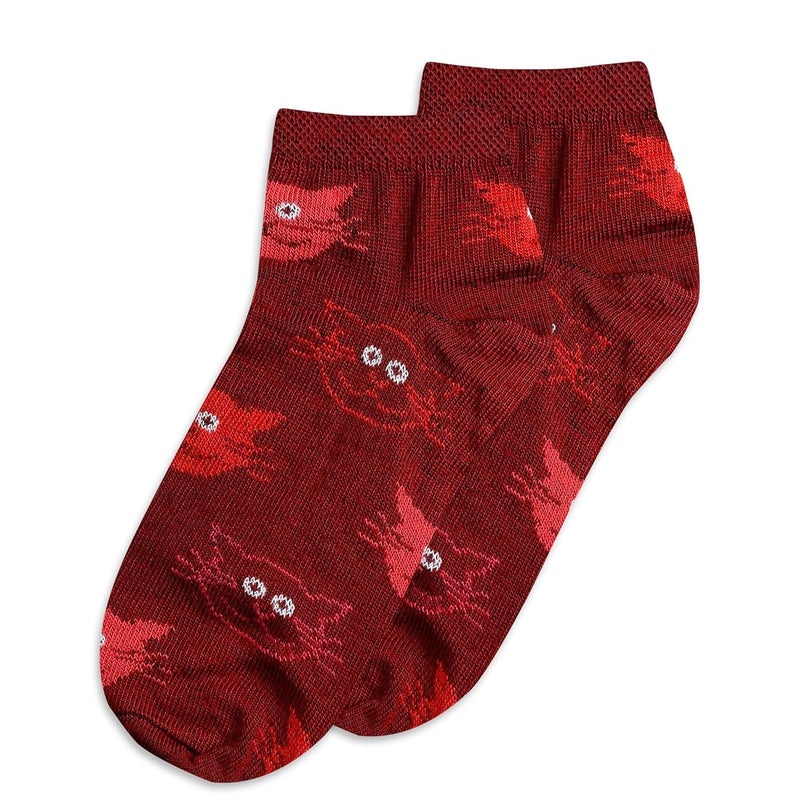 Texton Texlon Kids Ankle Length Cotton Spandex Socks For Girls (Pack of 5)(Multicolor) - Image 4