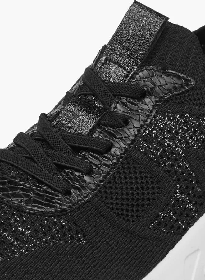Flora Bella By Shoexpress Women's Lace Detail Slip-On Sneakers
