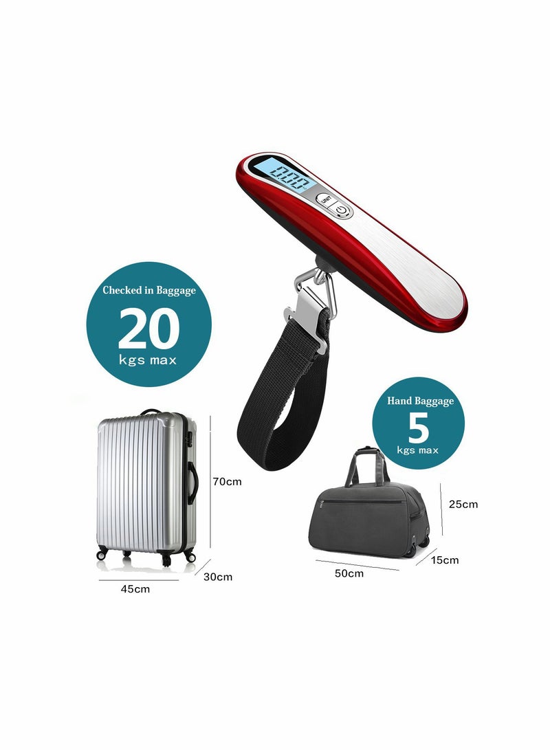 Portable Digital Luggage Scale - Handheld Travel Weighing Scale with Backlight for Suitcases and Bags, High Capacity for Accurate Measurements - Image 5