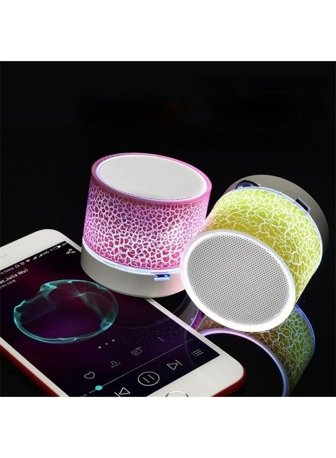 Mini Crack Bluetooth speaker, portable card slot subwoofer speaker with LED lighting and wireless function - Image 1