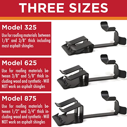 Grip Clip Roof Clips, Safe for Heat Tape, Electric Cable & Roof Heat Cable Installation, Prevents Roof Damage, Easy Nail-Free Outdoor Cable Clips, Your Ultimate Cable Clip (.825-25 Pack) - Image 2
