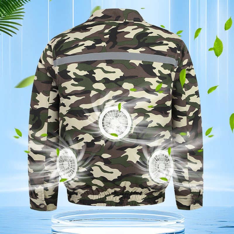 Accessories Not Included - Heatstroke Prevention And Cooling Fan Air-Conditioned Clothing For Men'S Construction Site Outdoor Work Clothes With Fan Clothing Refrigeration - Image 2