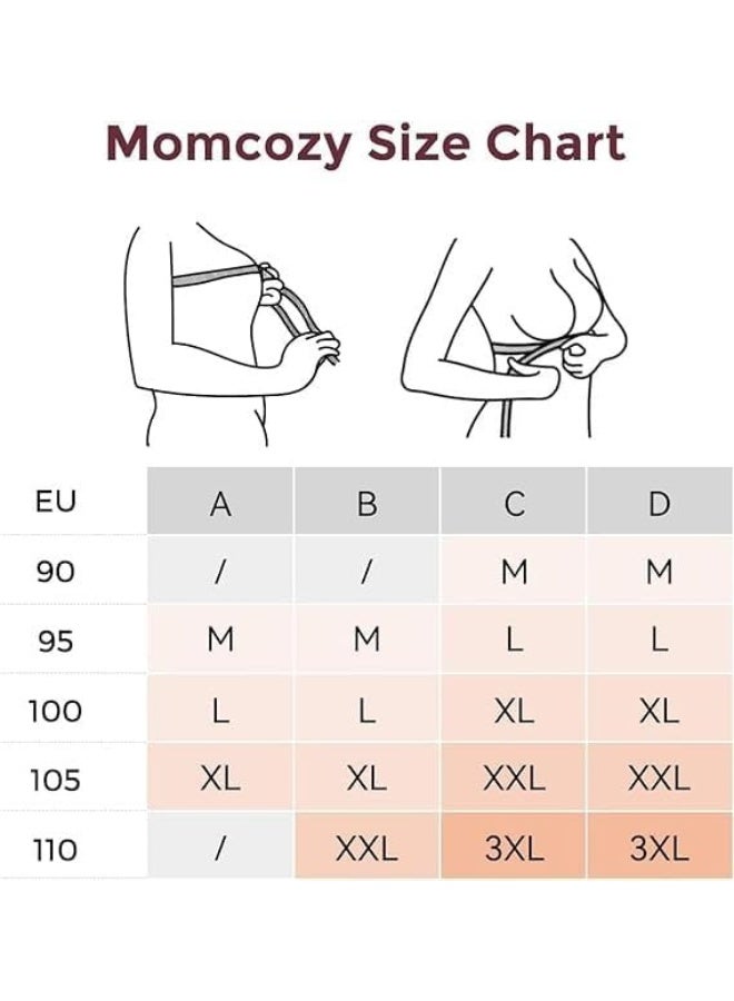 Momcozy Maternity & Nursing Bra - YN21 - Black - L - Image 5