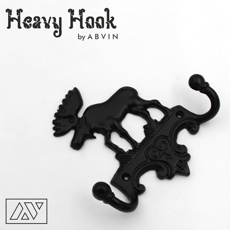 ABVIN IRONDeer Key Stand Bathroom Cloth Hooks Hanger Door Wall Robe Hooks Rail for Hanging Keys Clothes Towel - Image 2
