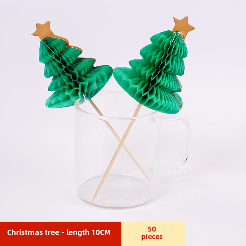 Fruit Cocktail Umbrella Picks Decoration Christmas tree 