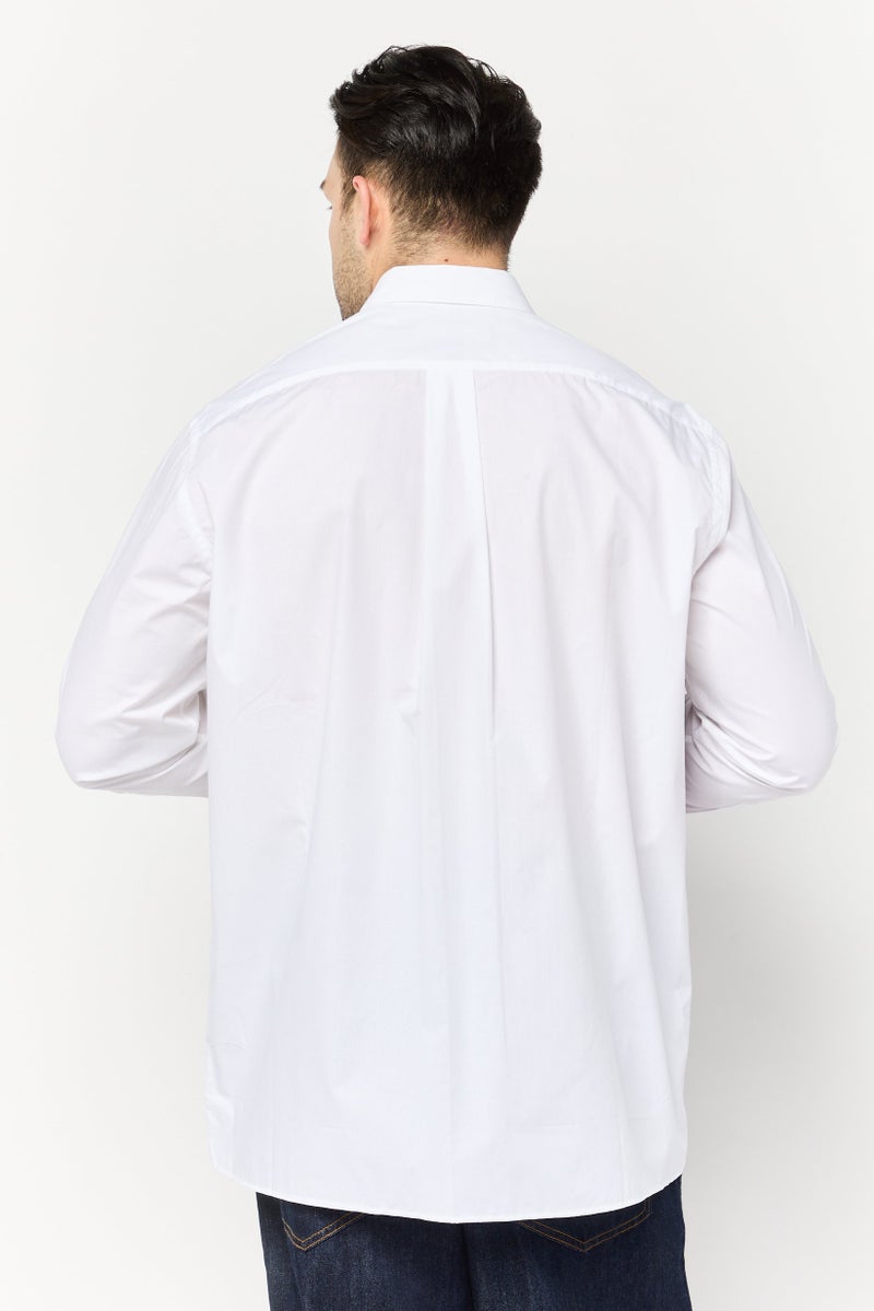 STELLA MCCARTNEY Men Regular Fit Solid Long Sleeves Casual Shirt, White - Image 4
