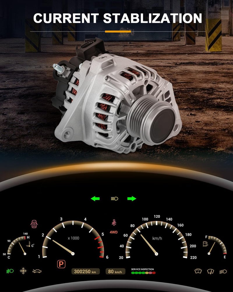 ROADFAR بديل مولد كهربائي جديد من ROADFAR لهيونداي إيلانtra 2011-2017، لهيونداي إيلانtra كوبيه 2013-2014، لهيونداي إيلانtra GT 2013-2014، لكيا فورت 2014-2016، لكيا سول 2012-2013 - Image 3