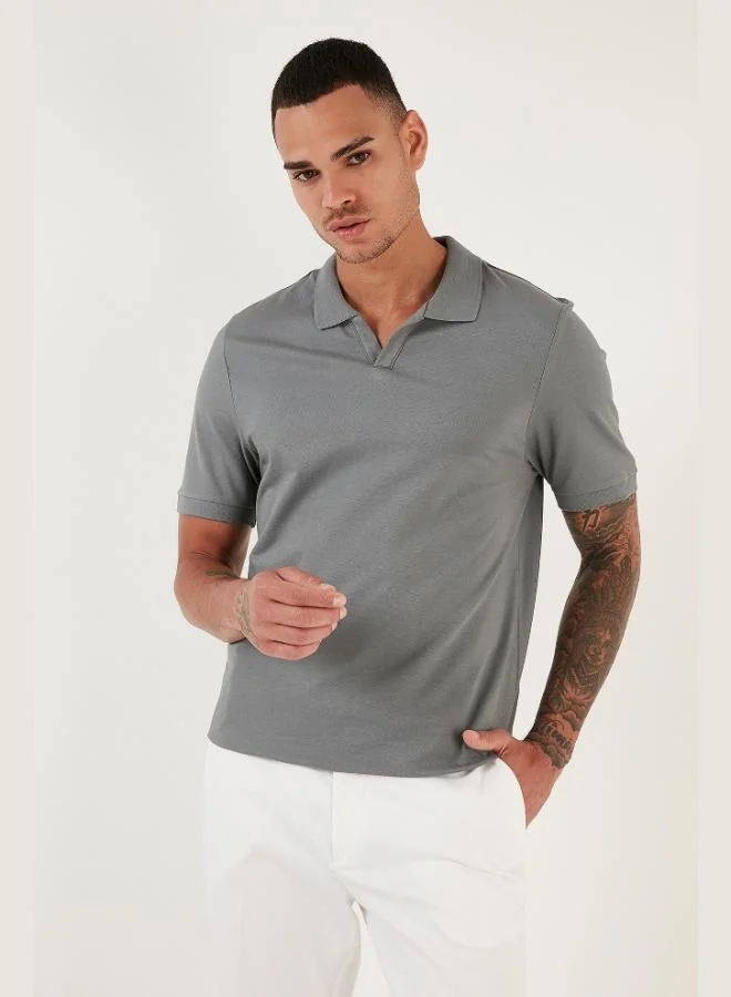 Buratti  Buratti Regular Fit Cotton Polo Neck T Shirt Men's Polo Neck T Shirt 5902141 for Men | Best Price UAE