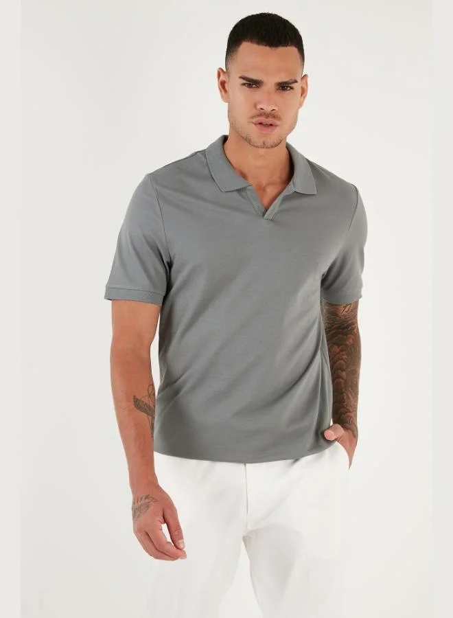 Buratti  Buratti Regular Fit Cotton Polo Neck T Shirt Men's Polo Neck T Shirt 5902141 for Men | Best Price UAE