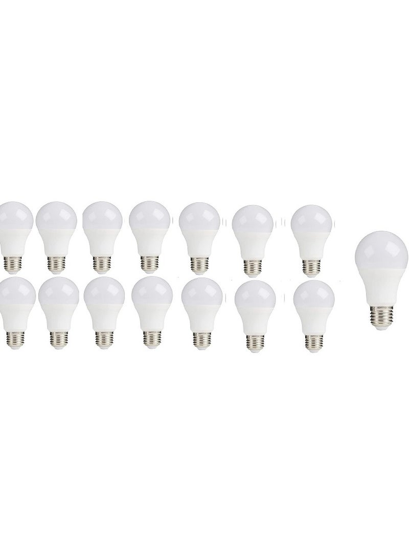 12 watt LED bulb - E27 screw cap - provides all lighting uses inside the house - (yellow lighting) (12) 12 watts 