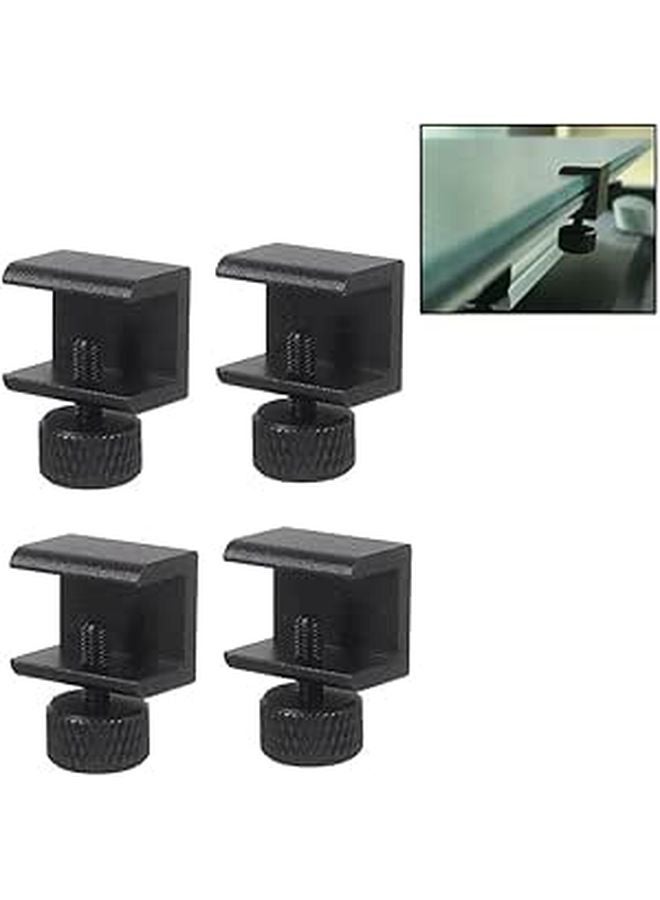 Aluminum Bed Clips 4 Pack Adjustable for 6 9mm Glass Platform with Anti Backlash Spring - Image 1