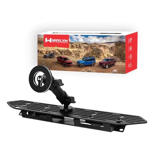 WXRYLYN 2018-2023 Wrangler JL Dash Phone Mount Magnetic Phone Holder for 2018-2023 J eep Wrangler JL (NOT 4xe) 2020-2023 Gladiator Metal Dash Platform Phone Mount 2023 Wrangler Cell Phone Holder - Image 1