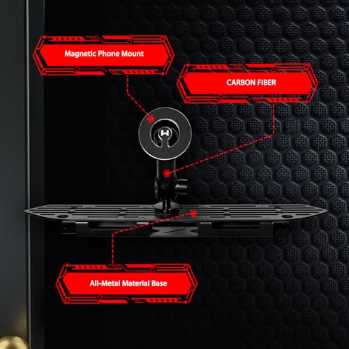 WXRYLYN 2018-2023 Wrangler JL Dash Phone Mount Magnetic Phone Holder for 2018-2023 J eep Wrangler JL (NOT 4xe) 2020-2023 Gladiator Metal Dash Platform Phone Mount 2023 Wrangler Cell Phone Holder - Image 3