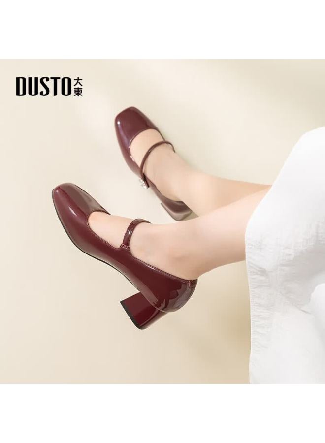 Dusto Mary Jane Women's Shoes New Spring Fashion Velcro 0088 Beige Size 35 - Image 4