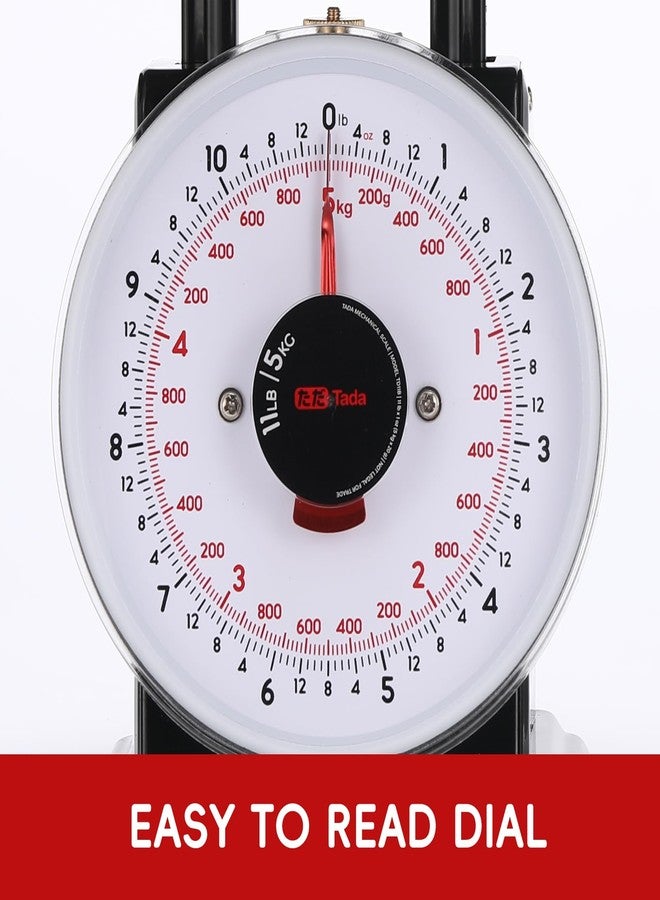 ta da Tada 11lb Analog Kitchen Mechanical Food Scale Weighing Dial Scale with Bowl - Image 2