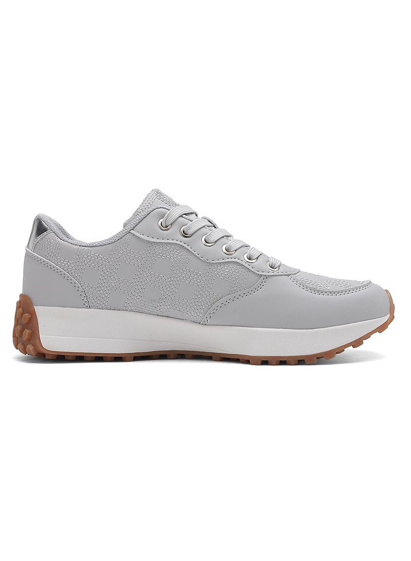 Sky View Women's Platform Fashion Sneakers Retro Classic Trainers Casual Lace-up Stylish Running Walking Shoes  - Image 2