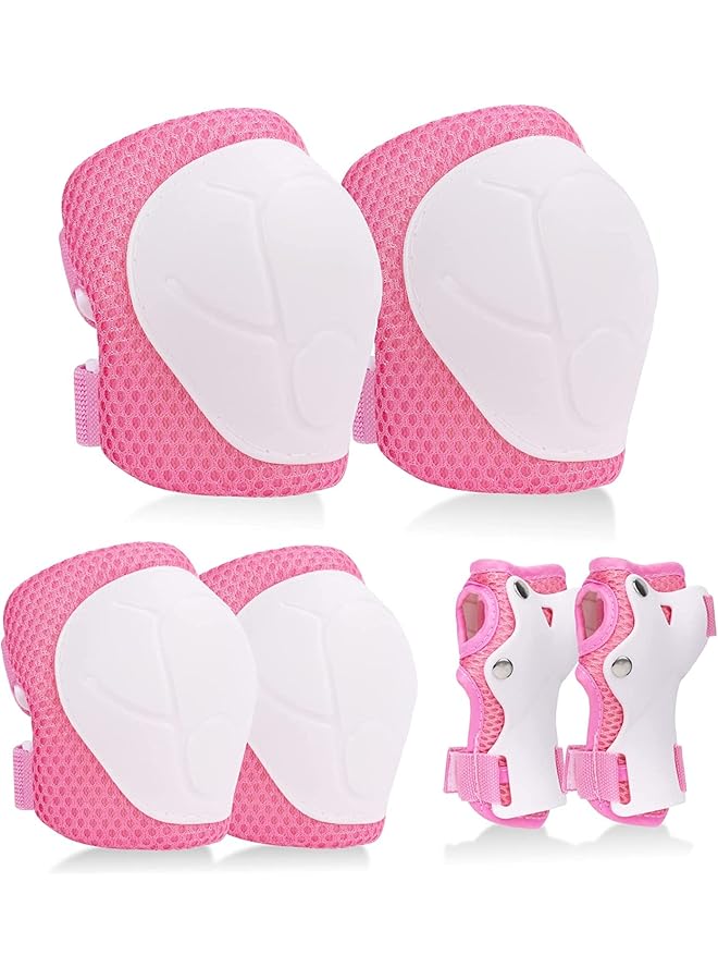 Knee Pads For Kids Adjustable Kids Protective Gear Set Knee And Elbow Pads Cycling Bmx Bike Skateboard Inline Skatings Scooter Riding Sports - Image 1