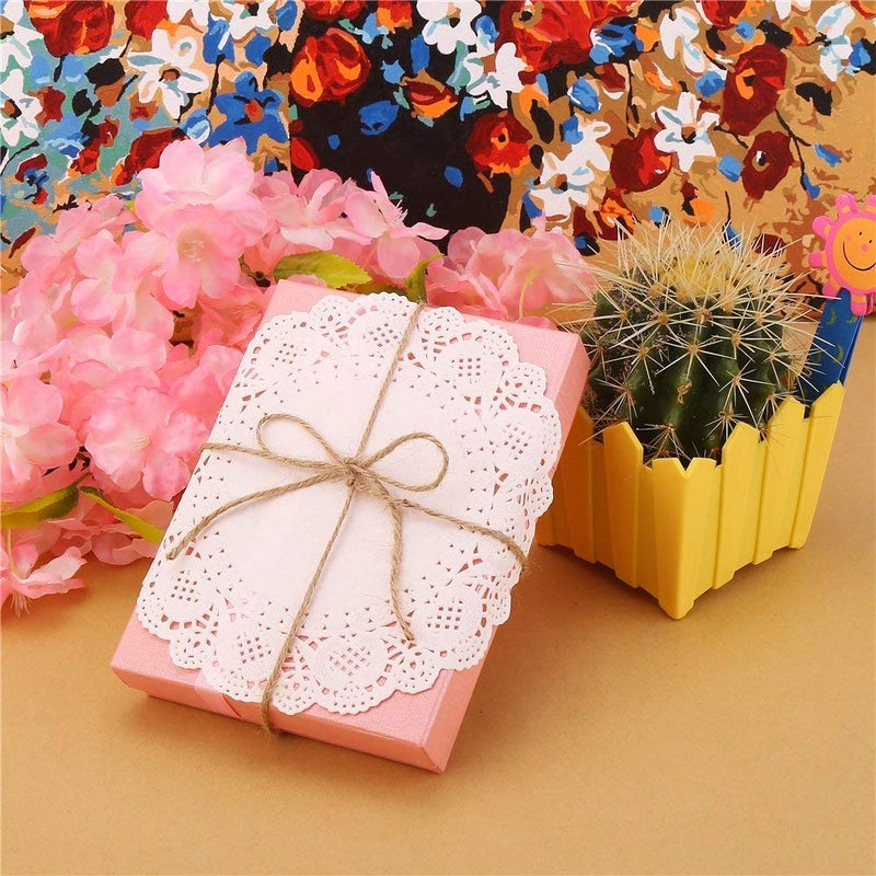 Kunya 3 Size 455575 Lace Doilies Paper 300Piece Round Decorative Paper Placemats Bulk for Cake Desert Wedding Tableware Decoration 3 Assorted Sizes - Image 3