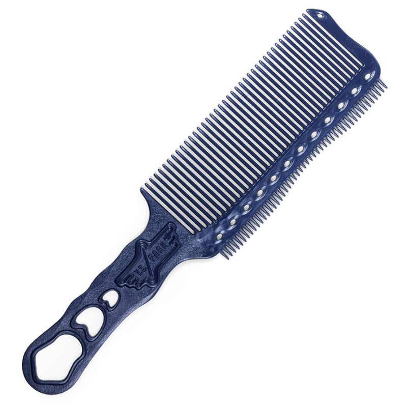 YS Park 282 Flattop Comb Slim Type with Teeth YSS282T Blue