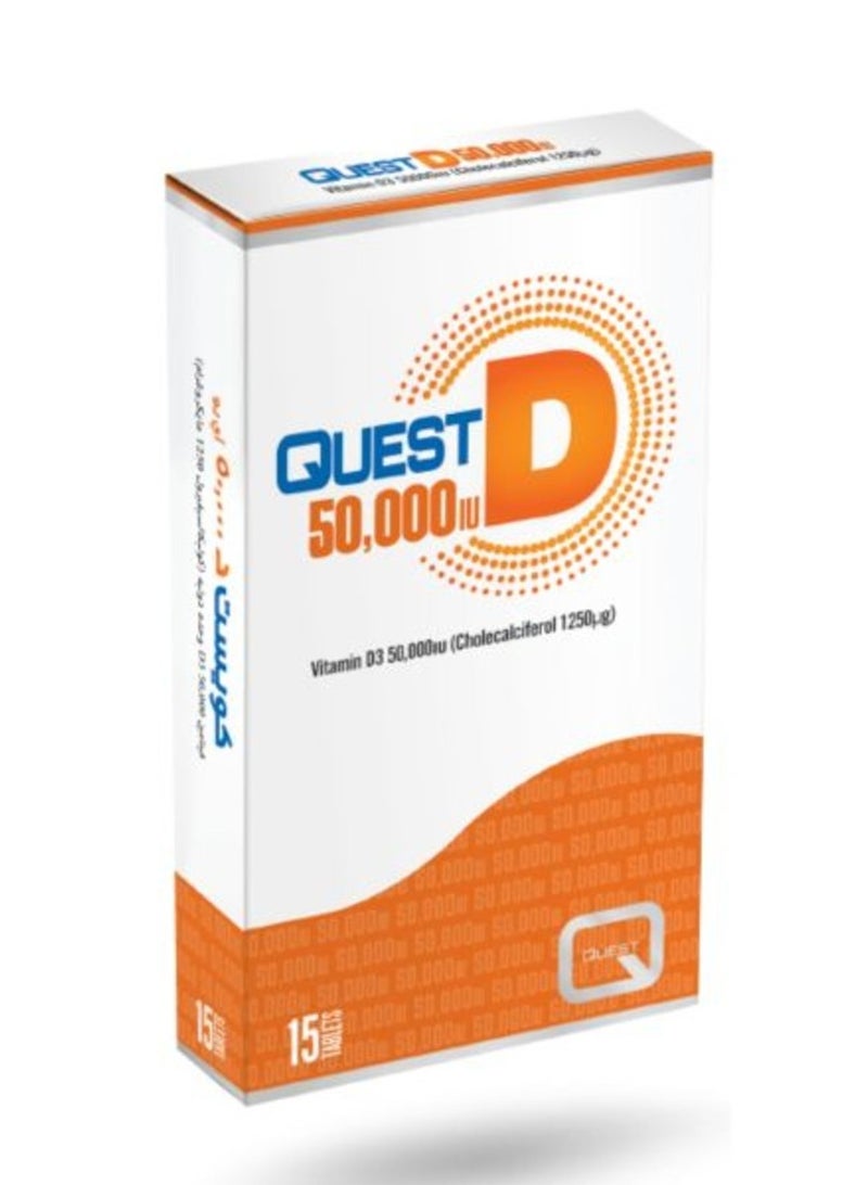 Quest Vitamin D3 50000 Iu Tab 15S