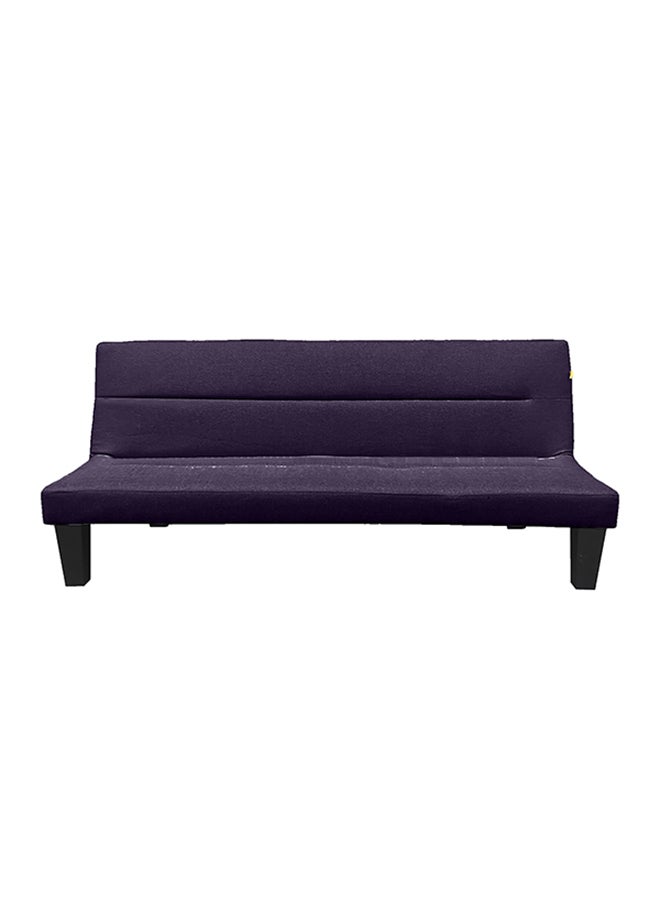 إن - هاوس أسيل | أريكه سرير 2 في 1 من المخمل 28x182x108 cm - بنفسجي غامق - Image 4