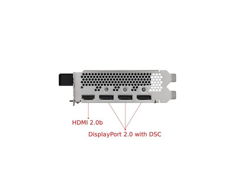 ASRock Intel Arc A380 Challenger ITX 6GB OC Graphics Card | Single Slot ITX | 2250 MHz | 6GB GDDR6 | DisplayPort 2.0 | HDMI 2.0b | 0dB Cooling | 8K Support | 500W | DirectX 12 Ultimate | PCle 4.0 - Image 3