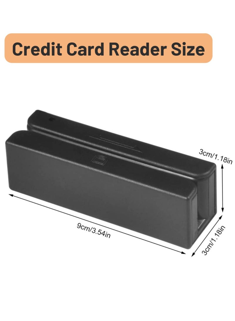 Compact USB Credit Card Reader for Magnetic Stripe with 3 Track Support, Fast and Efficient Payment Solution for Cashiers - Image 4