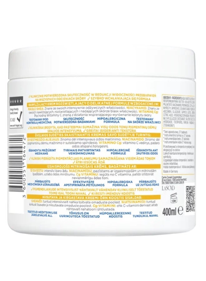 مكسا Mixa - كريم Niacinamide Correction Eclat - كريم مرطب للبشرة التي تعاني من البقع، يحتوي على زبدة الشيا والنياسيناميد وفيتامين C - مناسب للوجه والجسم واليدين - لا يسبب الحساسية - 400 مل - Image 2