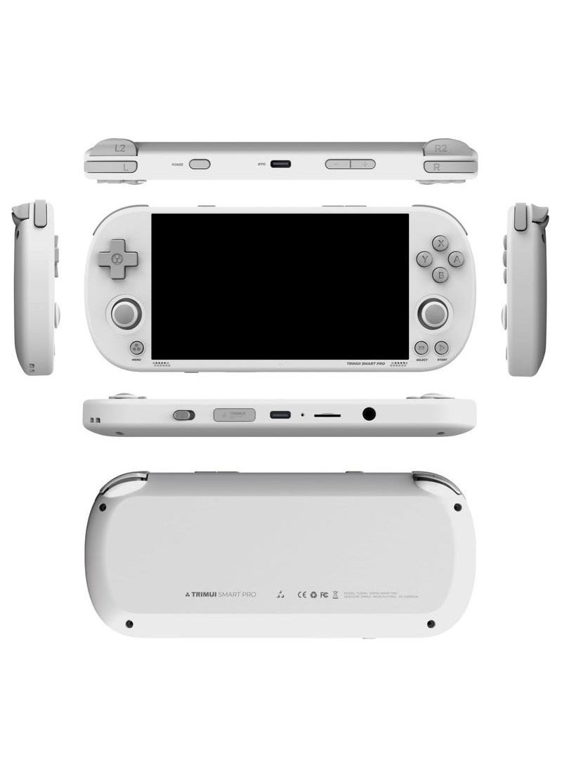Generic - Trimui Smart Pro 5-inch Handheld Game Console Preinstalled Emulator System 128GB (White) - Image 1