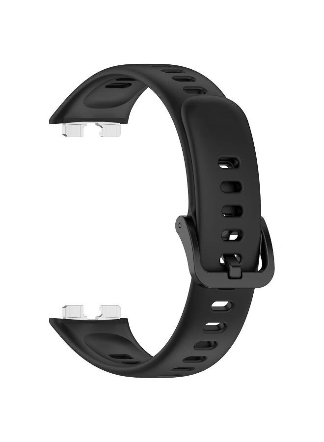 OLYSON 2-Pack TPU Sport Watch Band for Huawei Band 11 / Band 11 Pro, Soft Silicone Breathable Waterproof Replacement Strap, Deep Blue + Black - Image 4