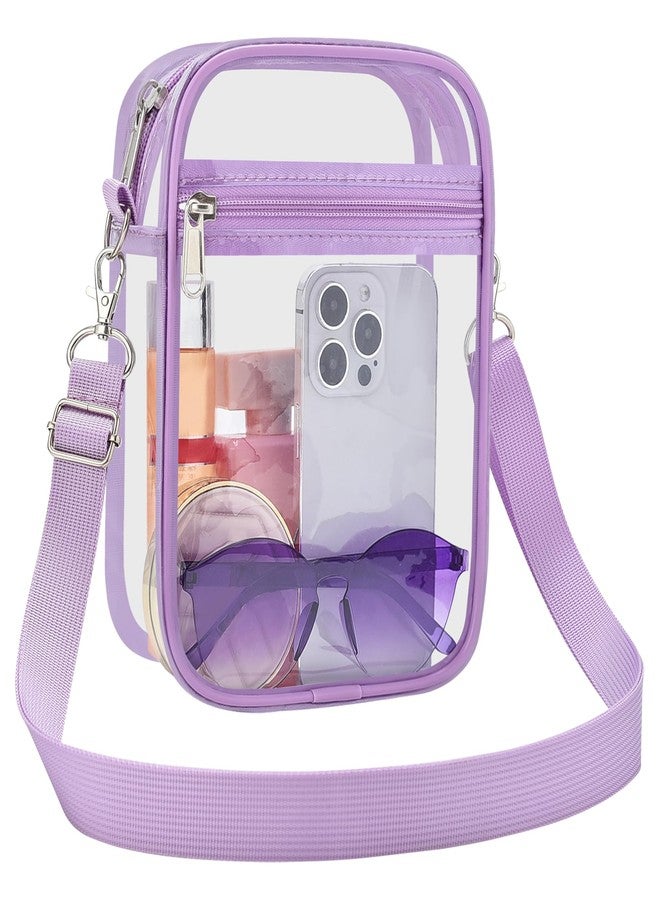 USPECLARE Clear Purse Stadium Clear Messenger Bag Stadium Approved for Men and Women Clear CrossBody Bag - Image 1