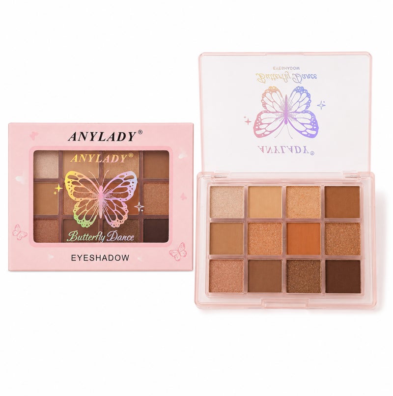 Me Now 12 Colors Nude Eyeshadow Palette Matte Shimmer Brown Eye Shadow Makeup Kit Compact Warm Neutral Palette for Daily Eye Makeup and Travel 01 - Image 1